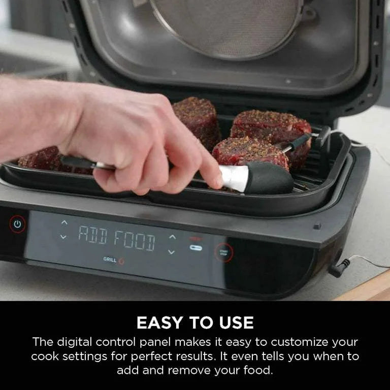 Open Box Smart XL 4 in1 Indoor Grill Air Fryer - Gray C57642