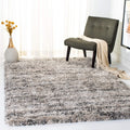 Cream & Grey 6' x 9' Non-Shedding Area Rug O7815
