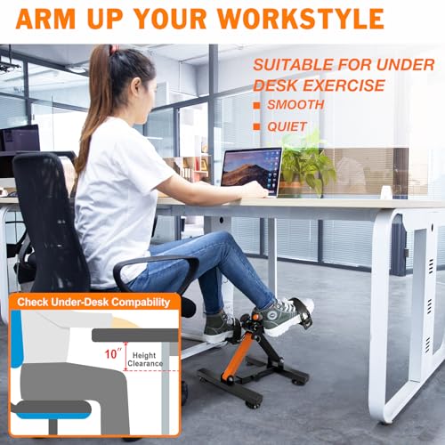 Adjustable Foldable Pedal Exerciser with Suction Cup Feet D395