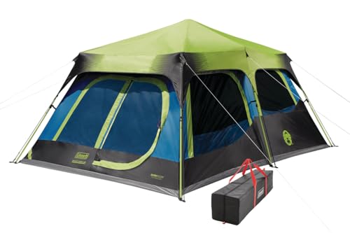 Coleman Camping Tent with Instant Setup, 4/6/8/10 Person Weatherproof Tent with Double-Thick Fabric and Carry Bag S7840