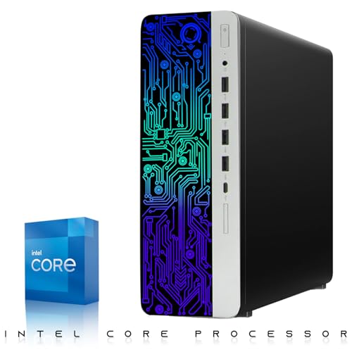 G3 Gaming Desktop PC Intel Core i7 6th Gen AMD RX 550 Graphics 32GB RAM 1TB SSD 24 Inch Dual Monitor RGB Keyboard Mouse Speaker Webcam Win 10 Pro T8955