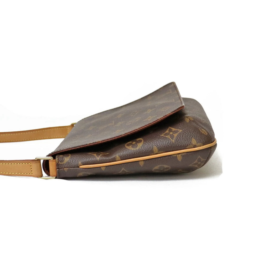 Pre-Owned Brown Canvas Shoulder Bag N5285