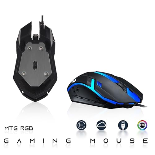 G3 Gaming Desktop PC Intel Core i7 6th Gen AMD RX 550 Graphics 32GB RAM 1TB SSD 24 Inch Dual Monitor RGB Keyboard Mouse Speaker Webcam Win 10 Pro T8955