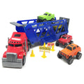 5-in-1 Truck Carrier Toy Trailer with Construction Signs U499