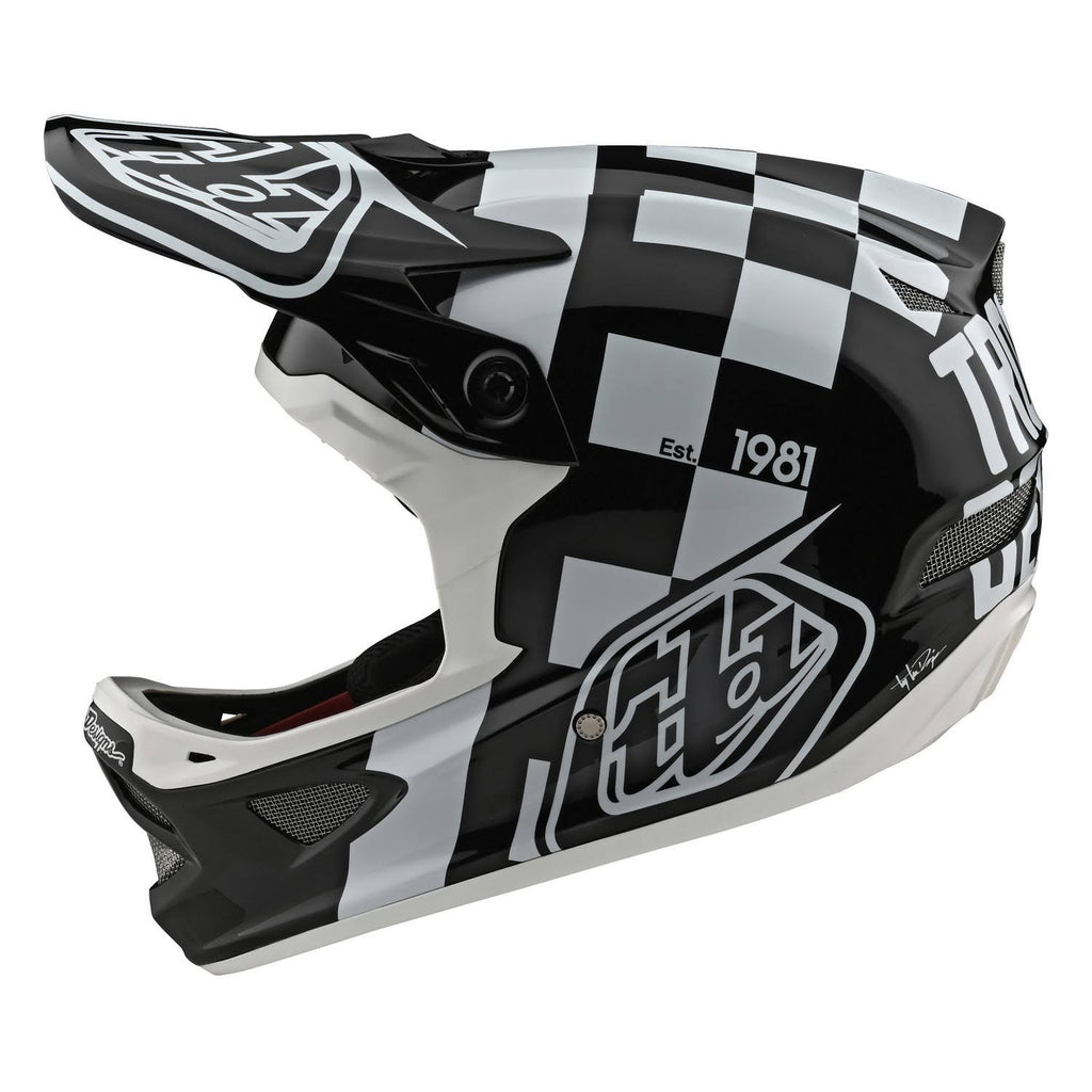 White-Black D3 Fiberlite Helmet - XL P71331