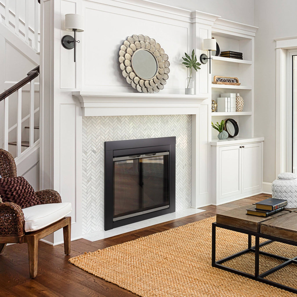 Large Fireplace Glass Doors A641