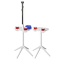 White Outdoor Game Score Keeper and Drink Stand Set C260