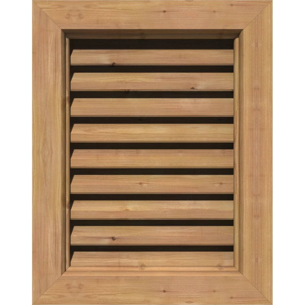 Unfinished Functional Vertical Gable Vent F54559