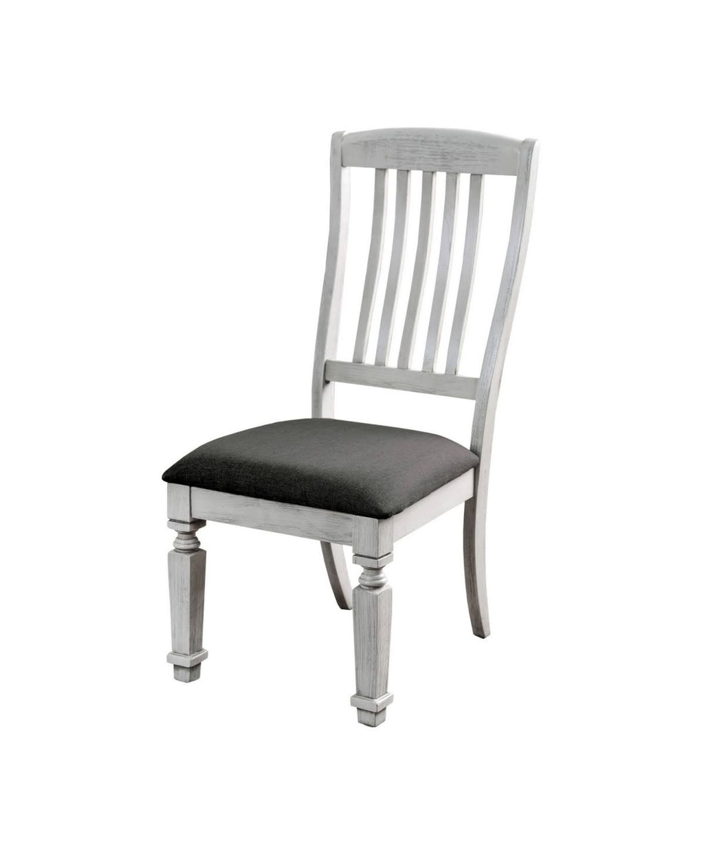 Antique White Side Chair Set of 2 P480