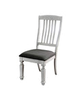 Antique White Side Chair Set of 2 P480