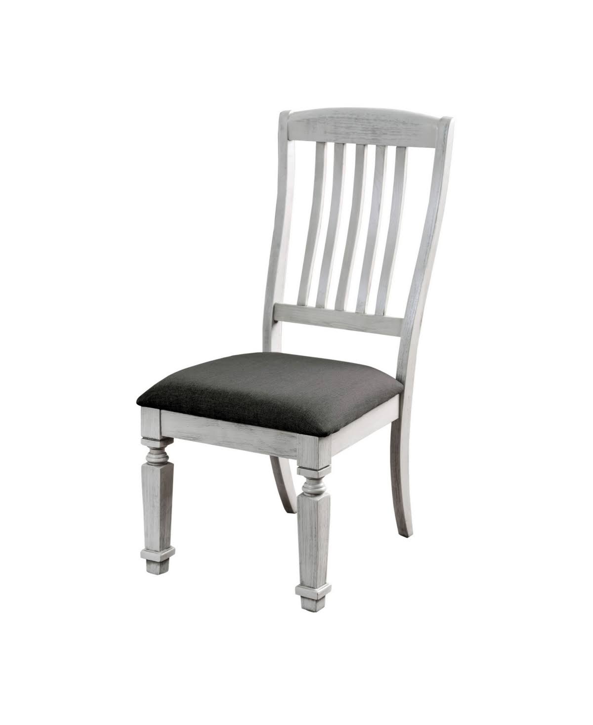 Antique White Side Chair Set of 2 P480