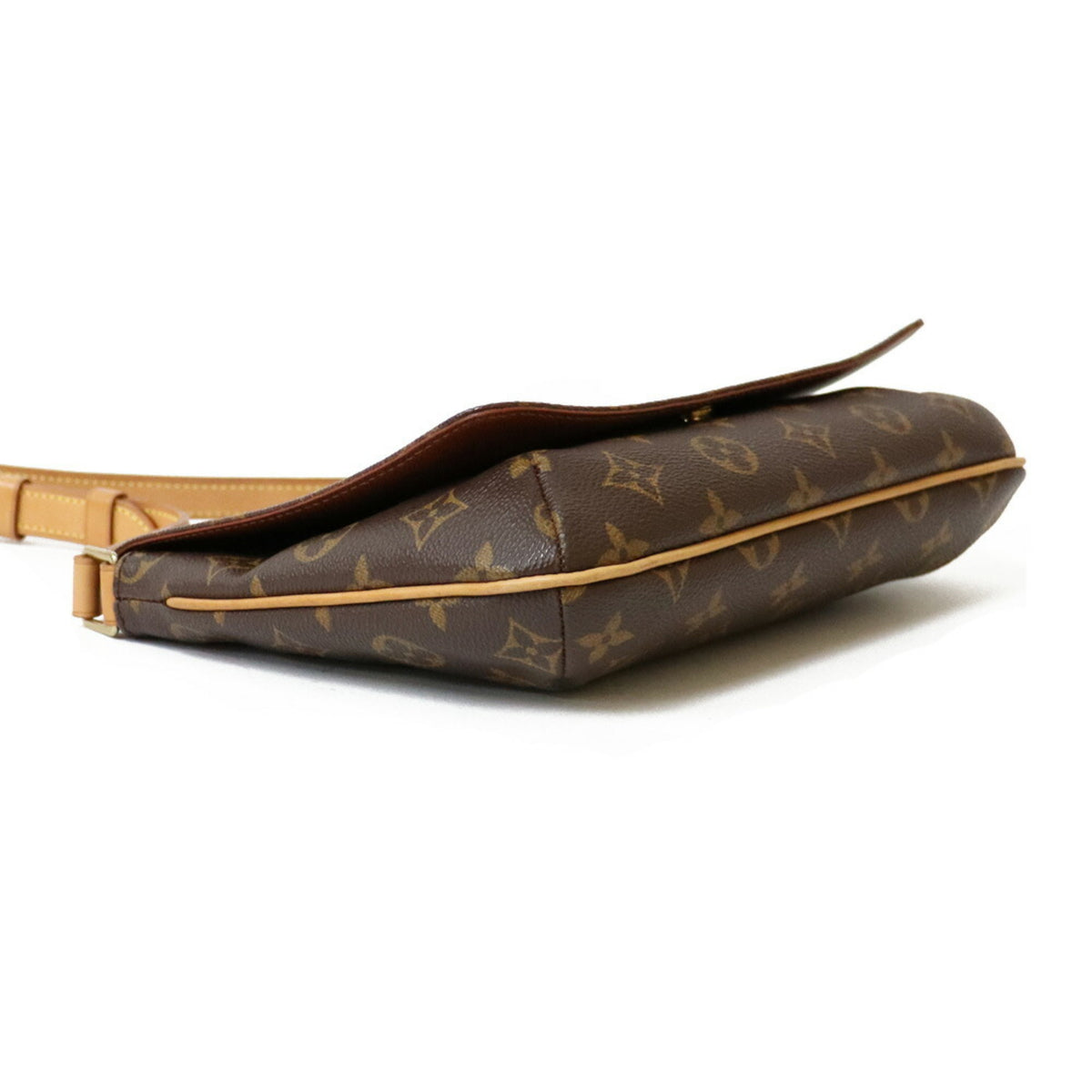 Pre-Owned Brown Canvas Shoulder Bag N5285