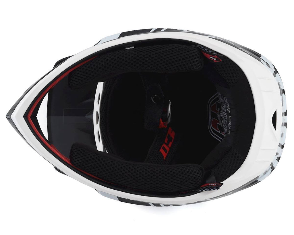 White-Black D3 Fiberlite Helmet - XL P71331