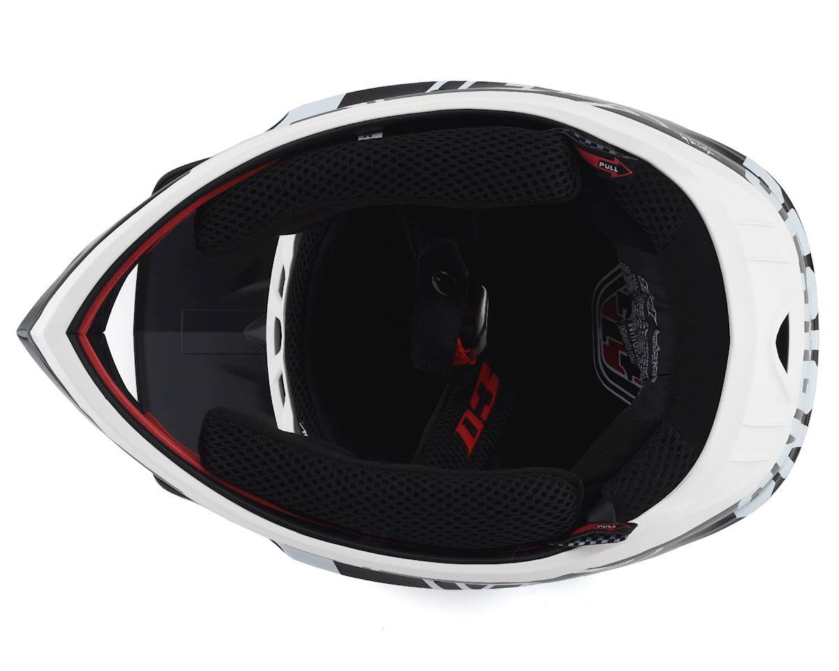 White-Black D3 Fiberlite Helmet - XL P71331