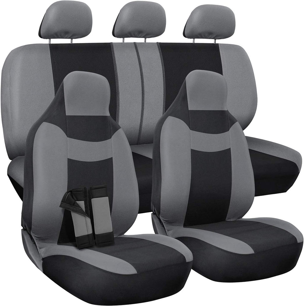 Poly Cloth Car Seat Cover 10 pc Set V70210