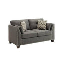 59x22 Linen Square Arm Loveseat Y37273