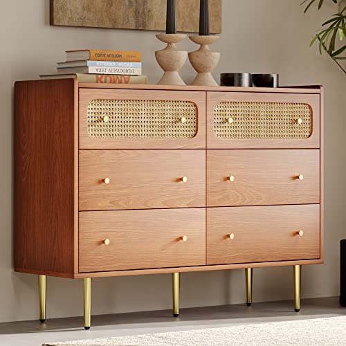 6 Drawer Rattan Dresser M134135