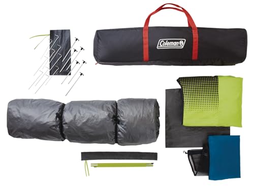 Coleman Camping Tent with Instant Setup, 4/6/8/10 Person Weatherproof Tent with Double-Thick Fabric and Carry Bag S7840