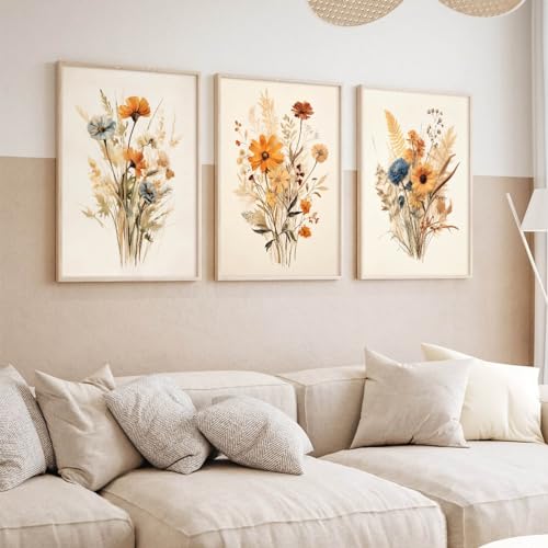 Sage Green Forest Canvas Wall Art Prints Set of 3 12x16 Inch Unframed N674601