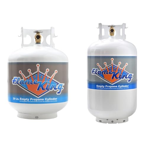 20 Pound Steel Propane Tank Cylinder with Type 1 Valve, White G330