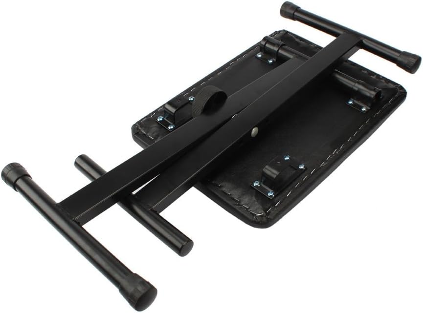 Heavy-Duty Double-X Adjustable Piano Keyboard Stand and Classic Piano Bench C463