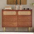 6 Drawer Rattan Dresser M134135