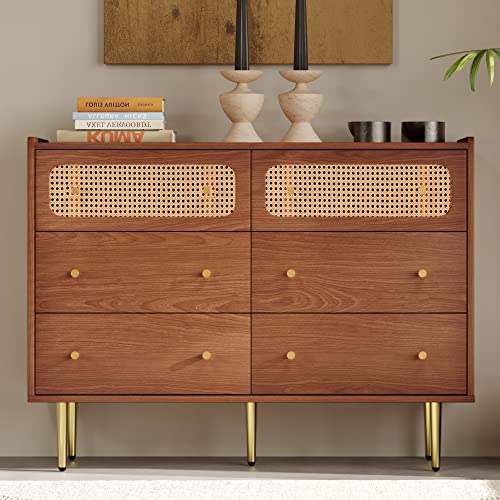 6 Drawer Rattan Dresser M134135