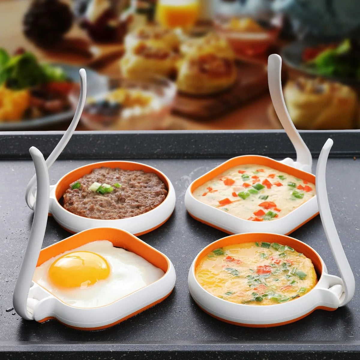 Non Stick Silicone Egg Rings G945