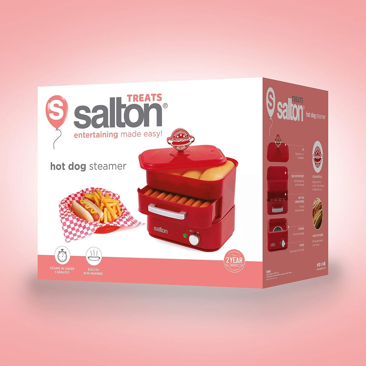 Red Hot Dog Food Steamer I9079