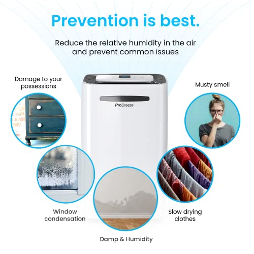 Compact Electric Mini Dehumidifier, 2200 Cubic Feet J729