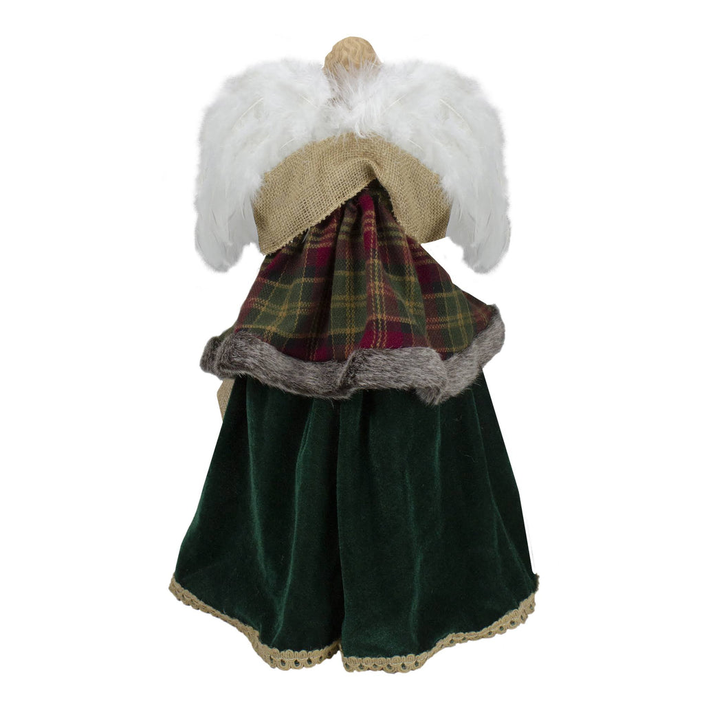 Red and Green Angel Christmas Tree Topper I4766