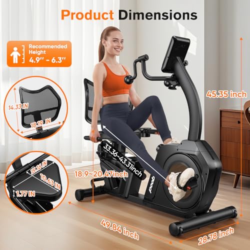 Recumbent Exercise Bike with Arm Exerciser X967208
