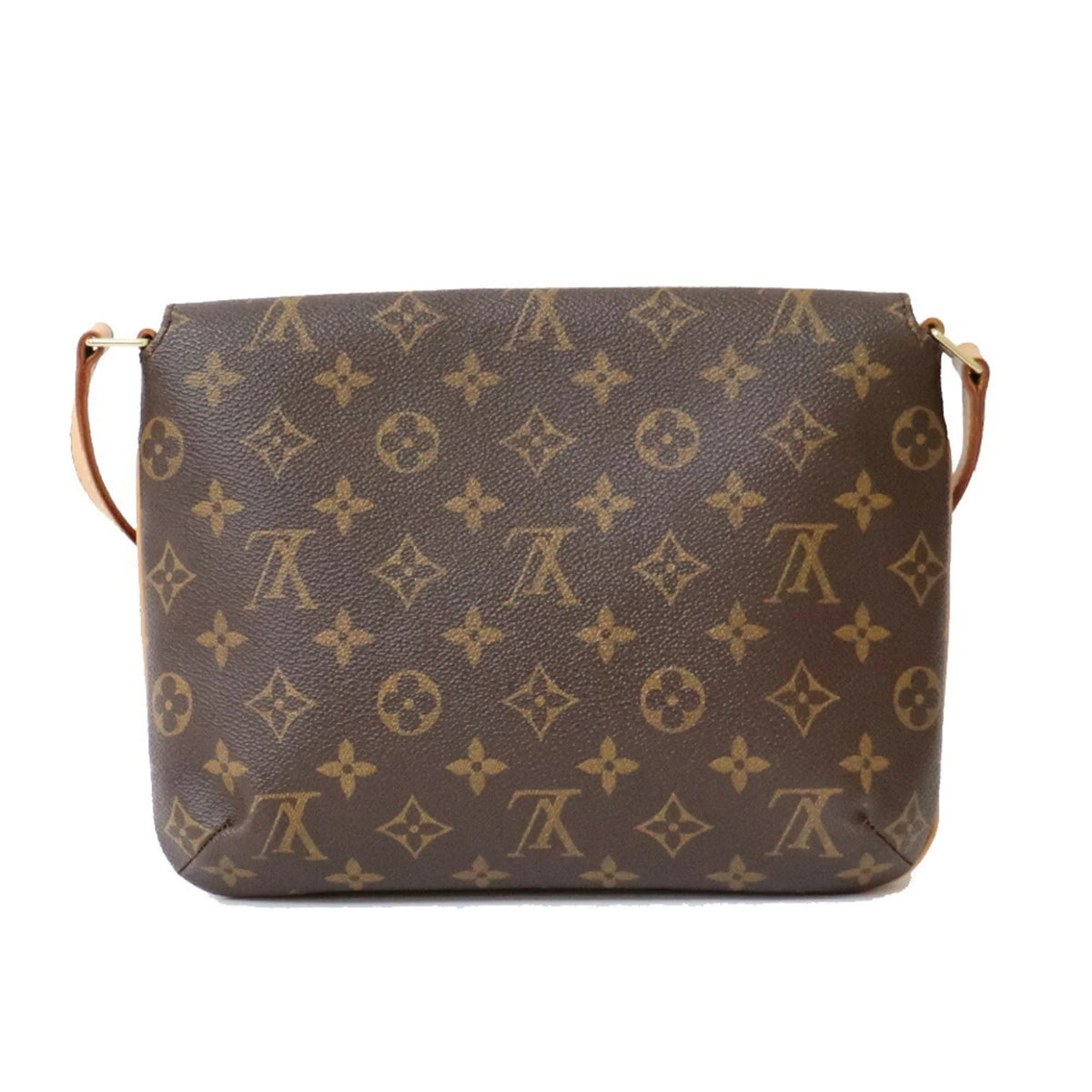 Pre-Owned Brown Canvas Shoulder Bag N5285