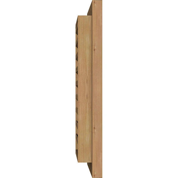 Unfinished Functional Vertical Gable Vent F54559