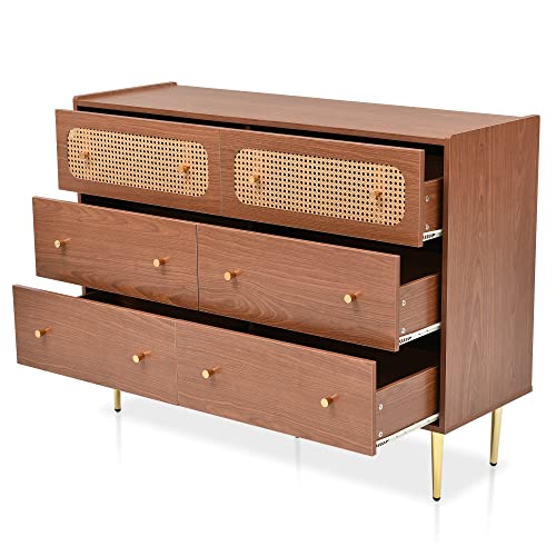 6 Drawer Rattan Dresser M134135
