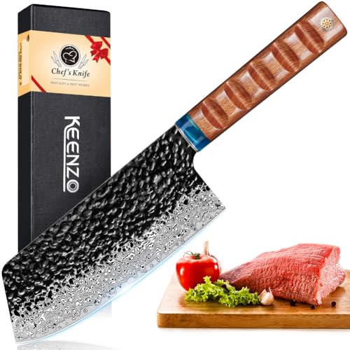 Damascus Nakiri knife 7 inch J549566