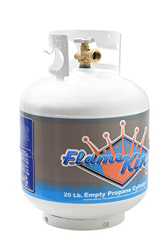 20 Pound Steel Propane Tank Cylinder with Type 1 Valve, White G330