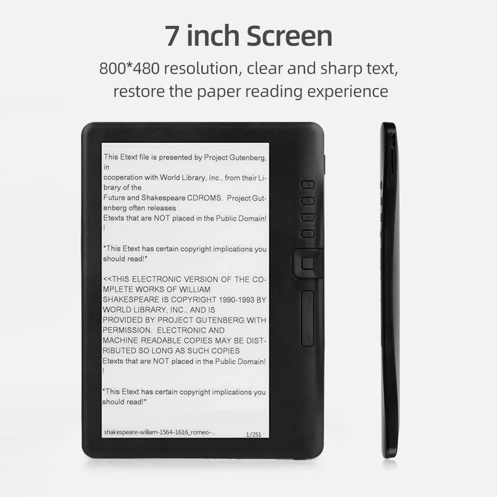 7 inch E-book Reader with 8GB Memory Z1551