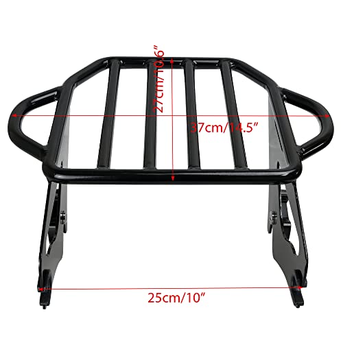 Black Detachable Luggage Rack for Harley Davidson Touring X337