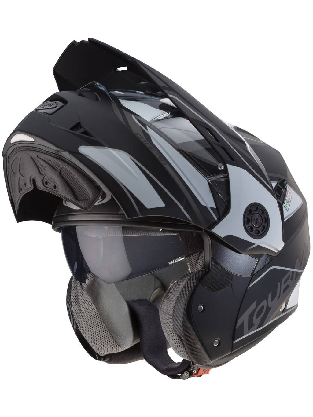 Black Tourmax Motorcycle Helmet M513