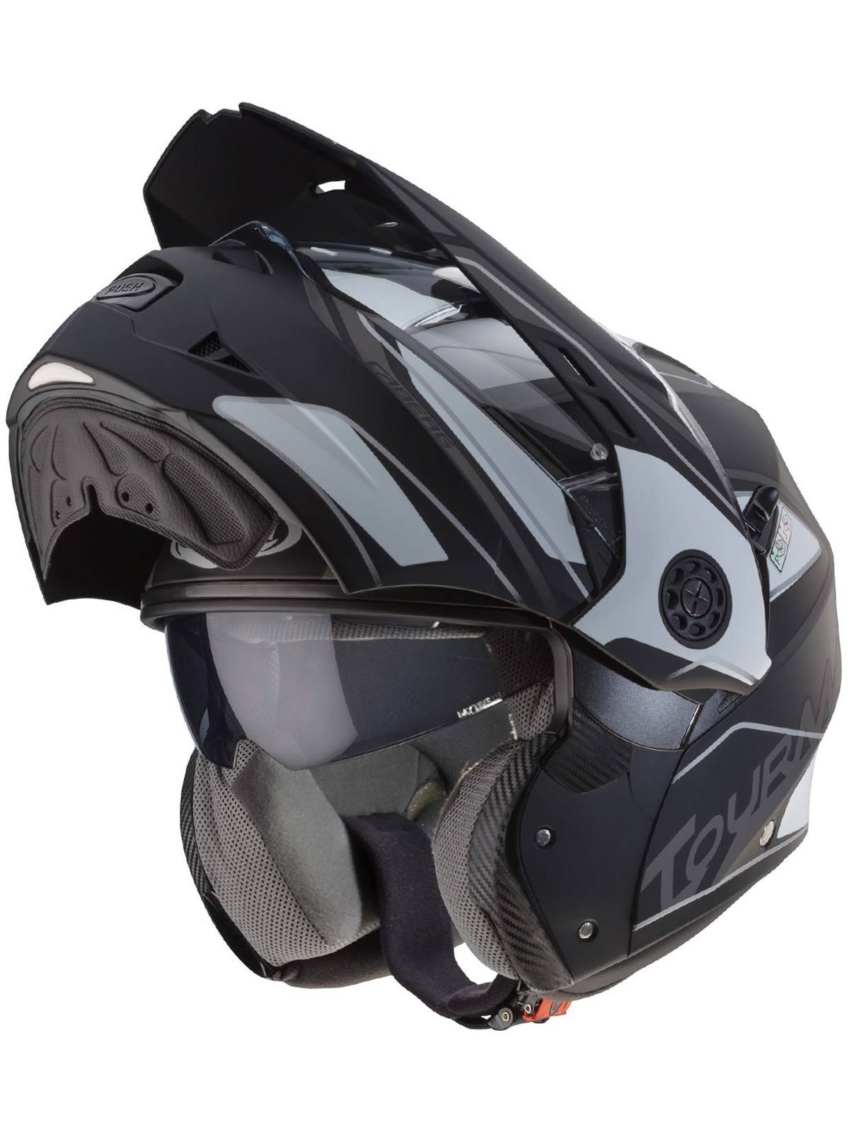 Black Tourmax Motorcycle Helmet M513