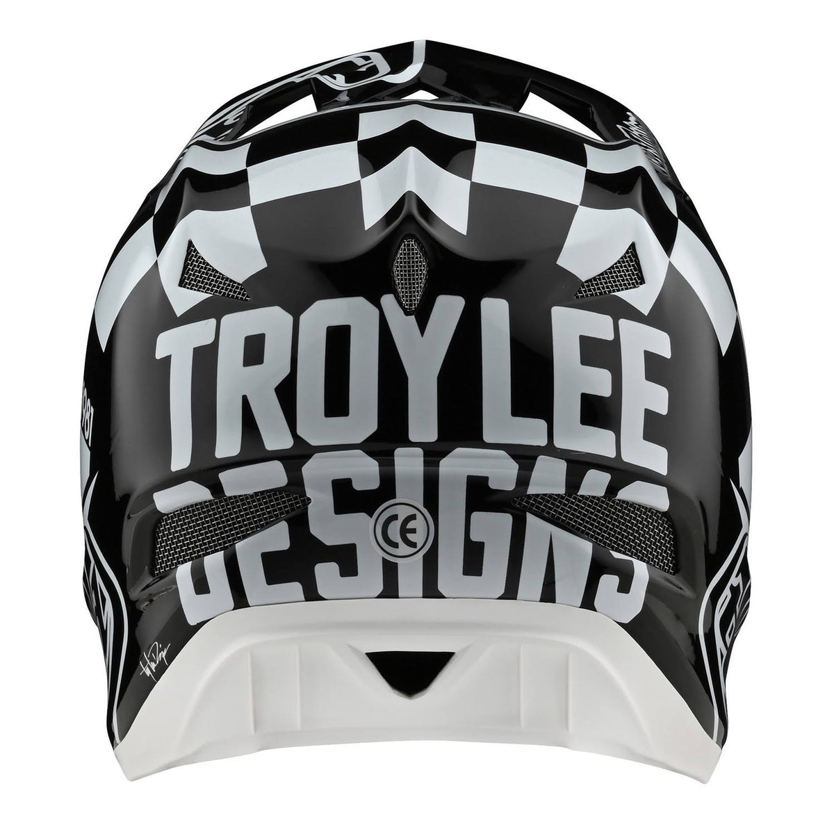 White-Black D3 Fiberlite Helmet - XL P71331