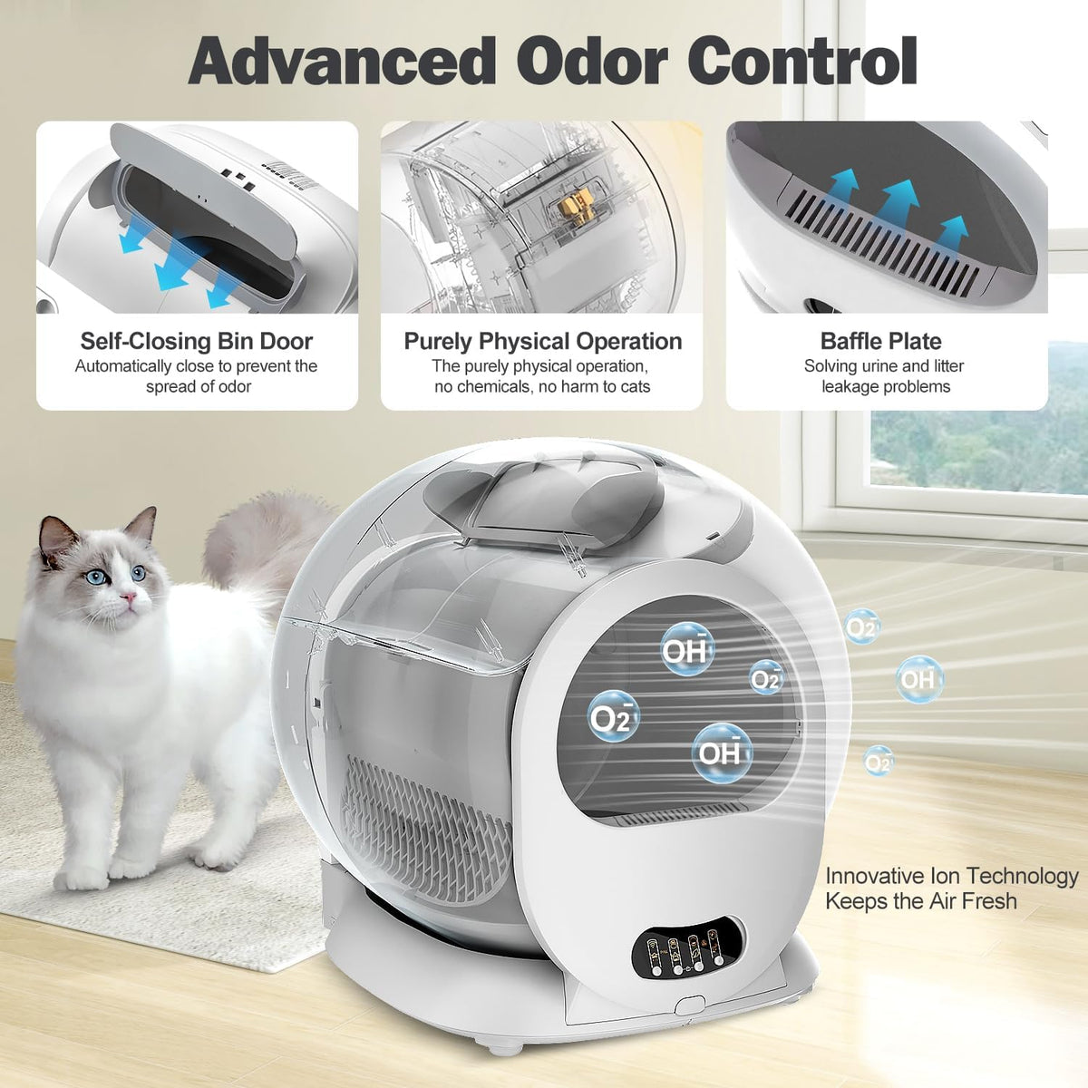 Self Cleaning Automatic Extra Large Cat Litter Box J5857