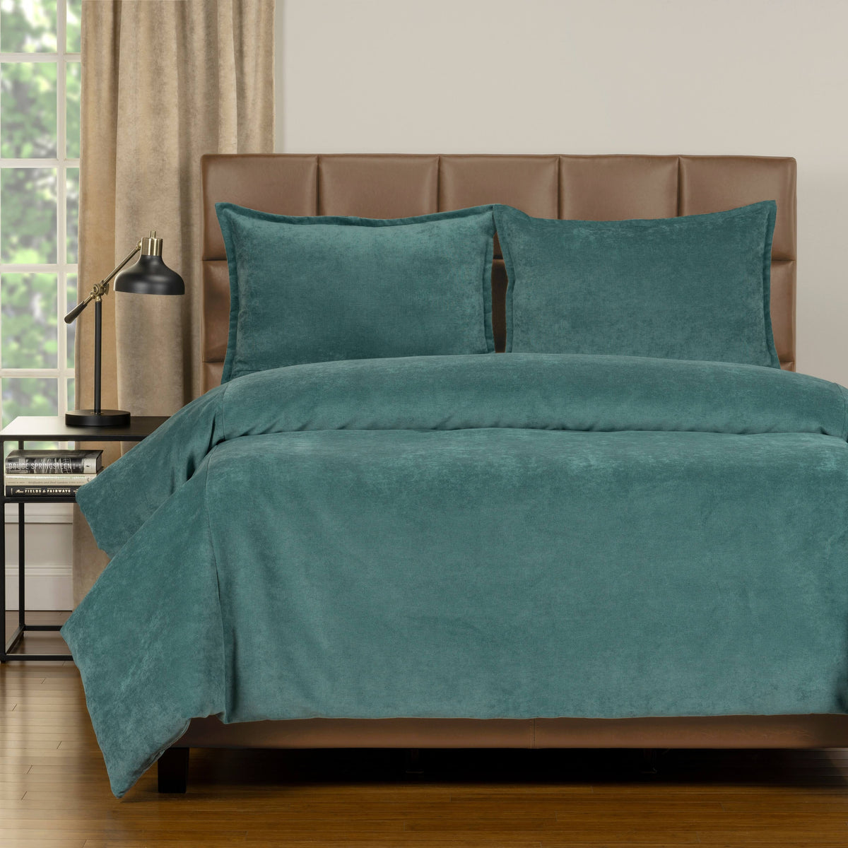 Twin 4 Piece Duvet Cover and Insert Set Sea Blue G8855