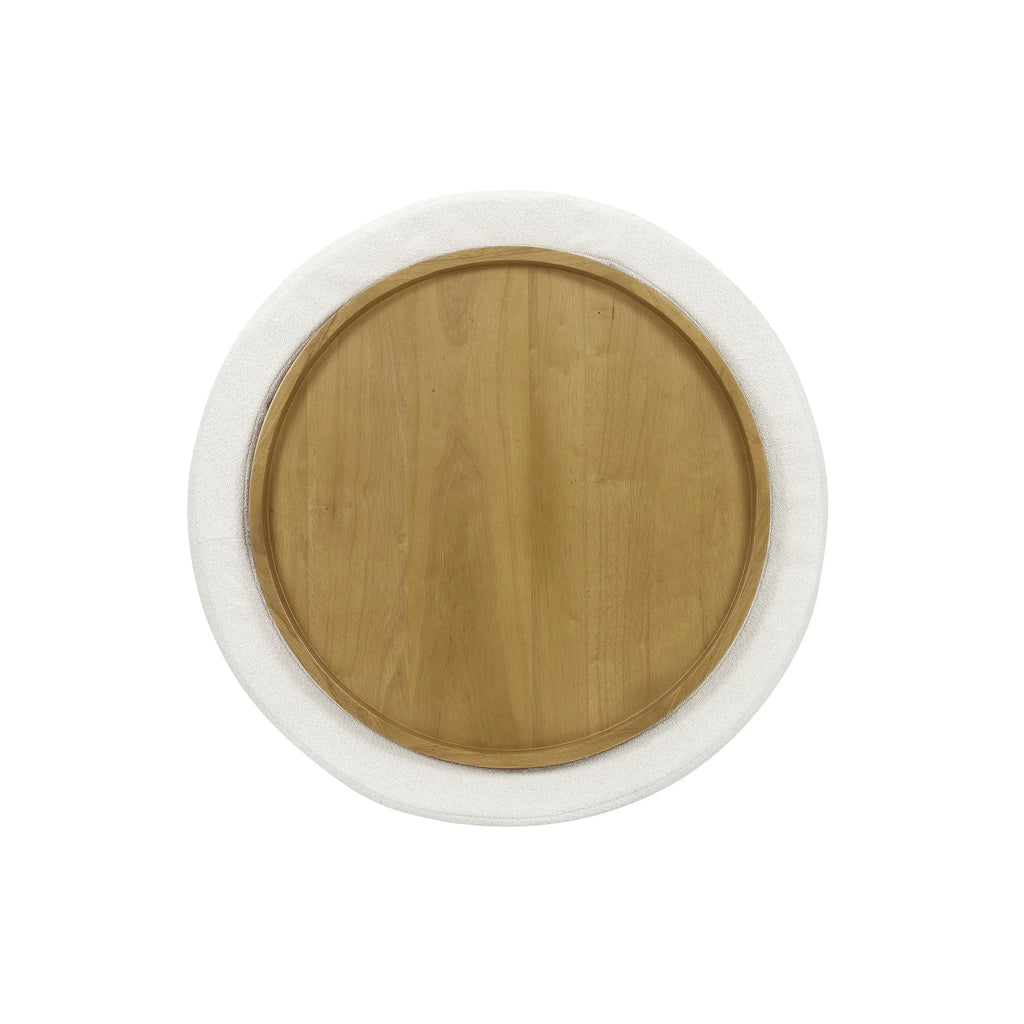 Cream Coffee Table with Storage U613455