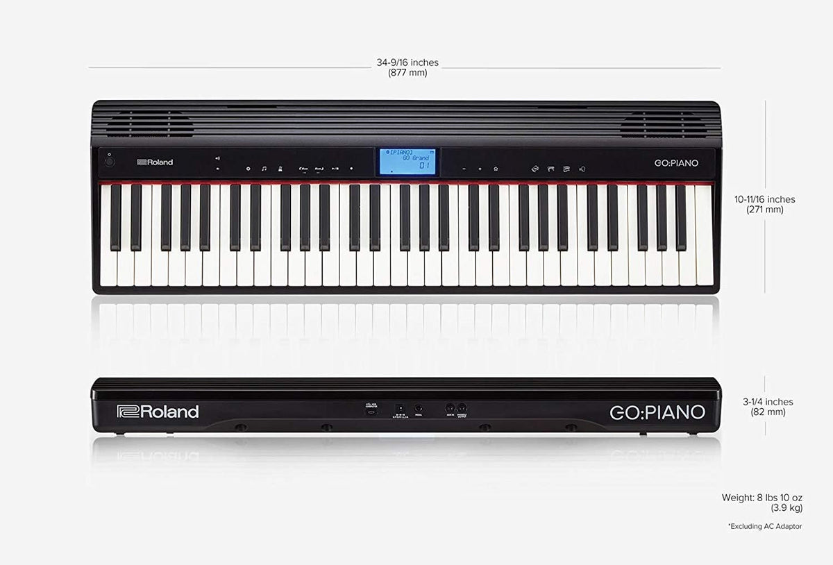 61-key Digital Piano Keyboard with Integrated Bluetooth Speakers P665098