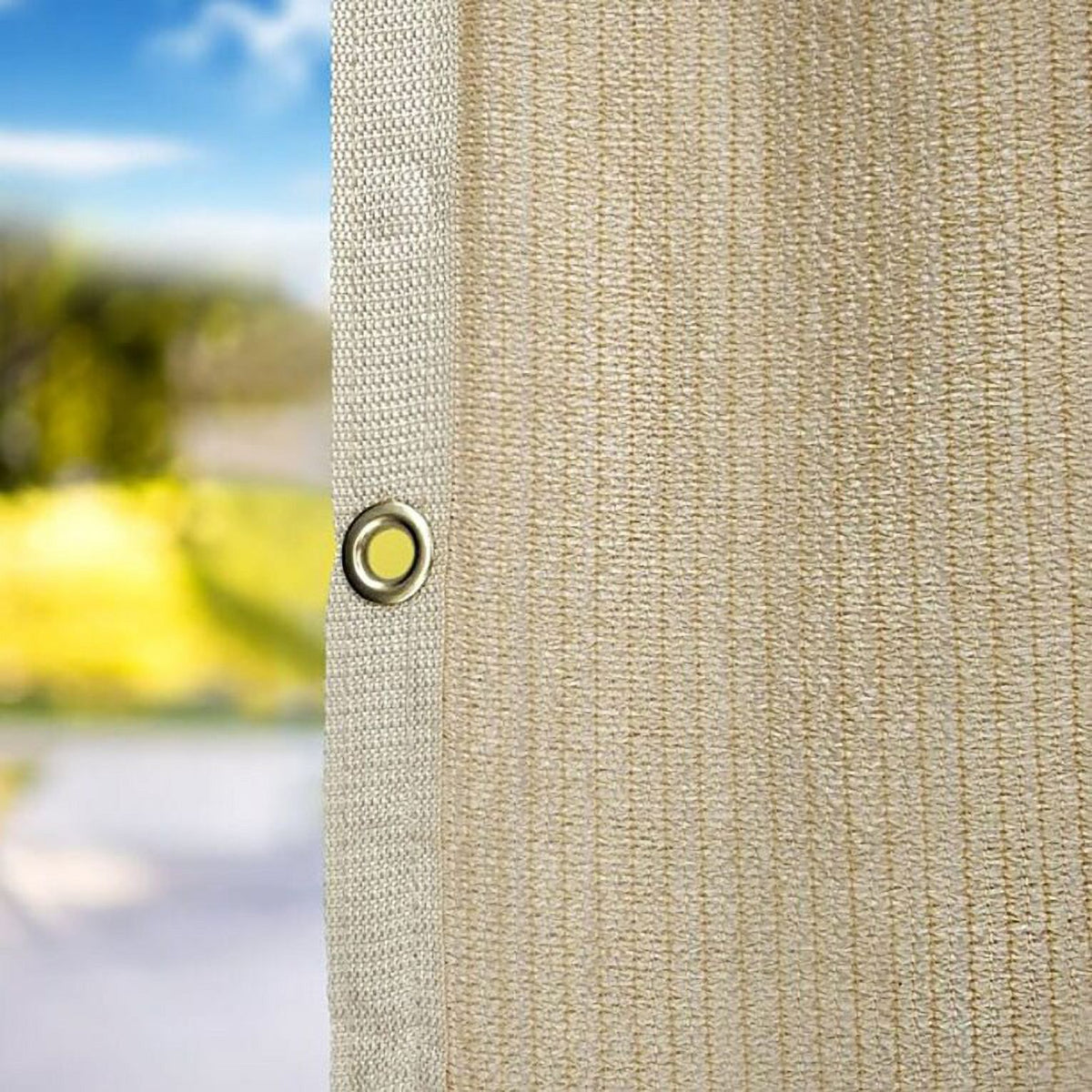 Wheat RV Awning Privacy Side Sunblock Shade Drop 8 x 8ft A241