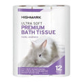 White 2 Ply Bath Tissue 165 Sheets per Roll 12 Rolls per Pack Case of 4 Packs N4651