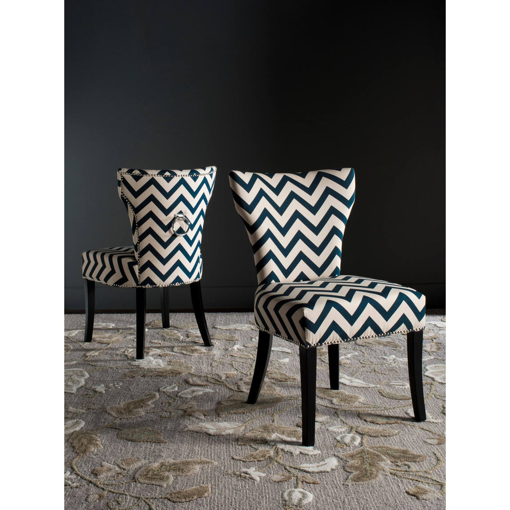 Navy/White Side Chair (Set of 2) T81960