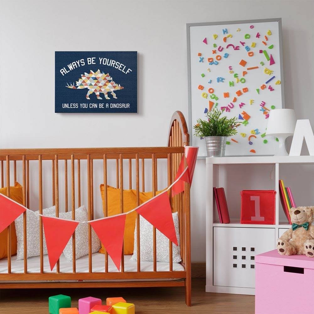 Blue Dinosaur Canvas Art U435
